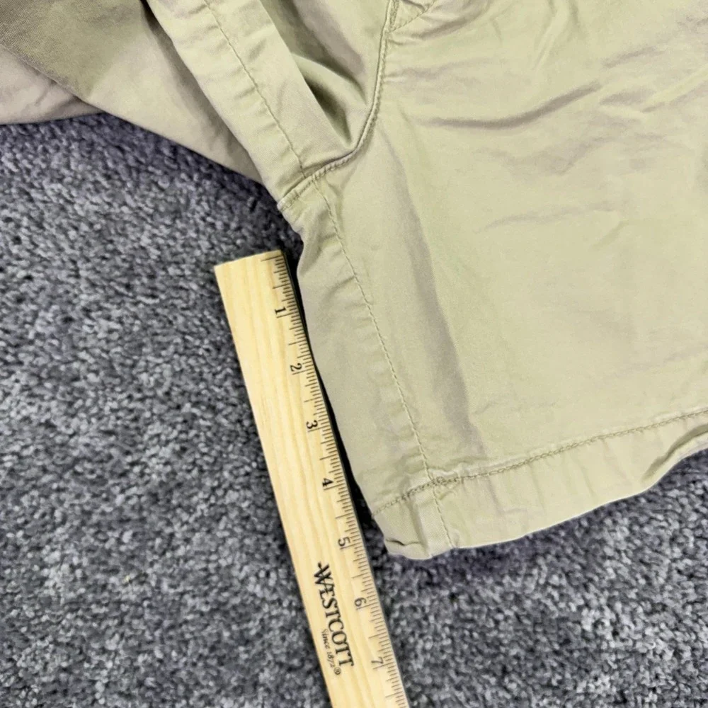 American Eagle Shorts Mens Medium Beige Chino Flex Drawstring Summer Pockets